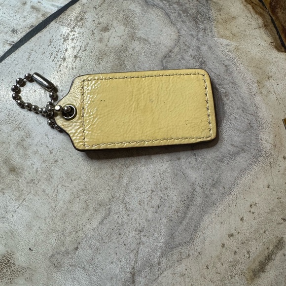 Coach - Yellow Patent Leather Hangtag - EUC - Picture 2 of 3